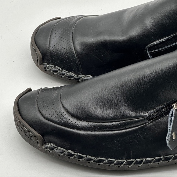 Men 100% Caoutchouc Black Fashion Leather Shoes Size (43) 10 - Picture 10 of 13